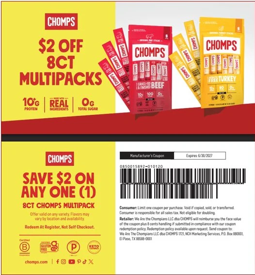 Chomps 26/27 Coupon Bundles - Image 2