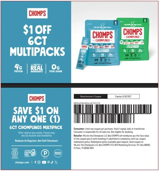 Chomps 26/27 Coupon Bundles - Image 4